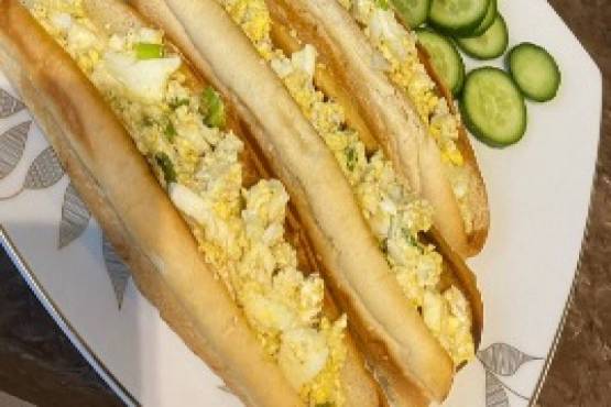صامولي بيض مقليمع الجبن (Samoli fried eggs with Cheese)