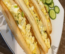 صامولي بيض مقليمع الجبن (Samoli fried eggs with Cheese)
